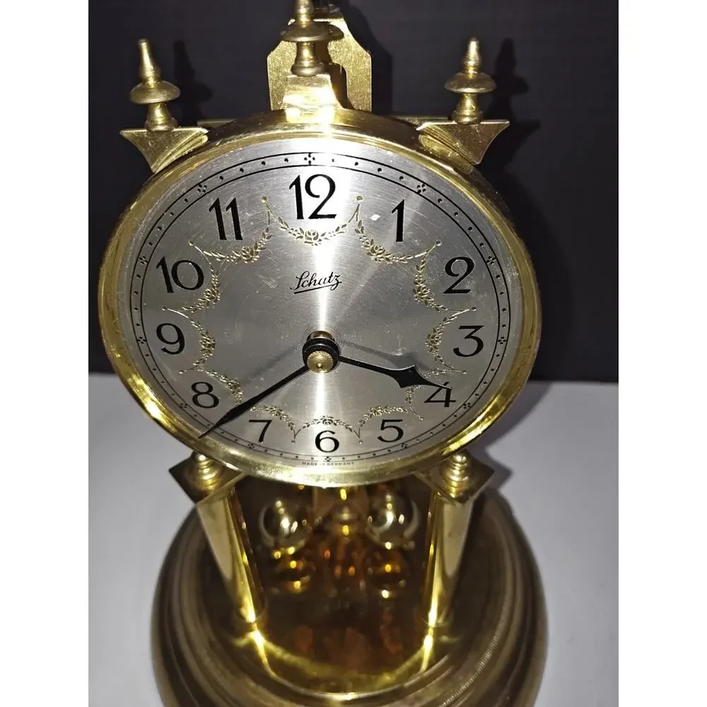 Vintage Aug. Schatz & So'hne #49 Made in Germany Anniversary Mantle Table Clock